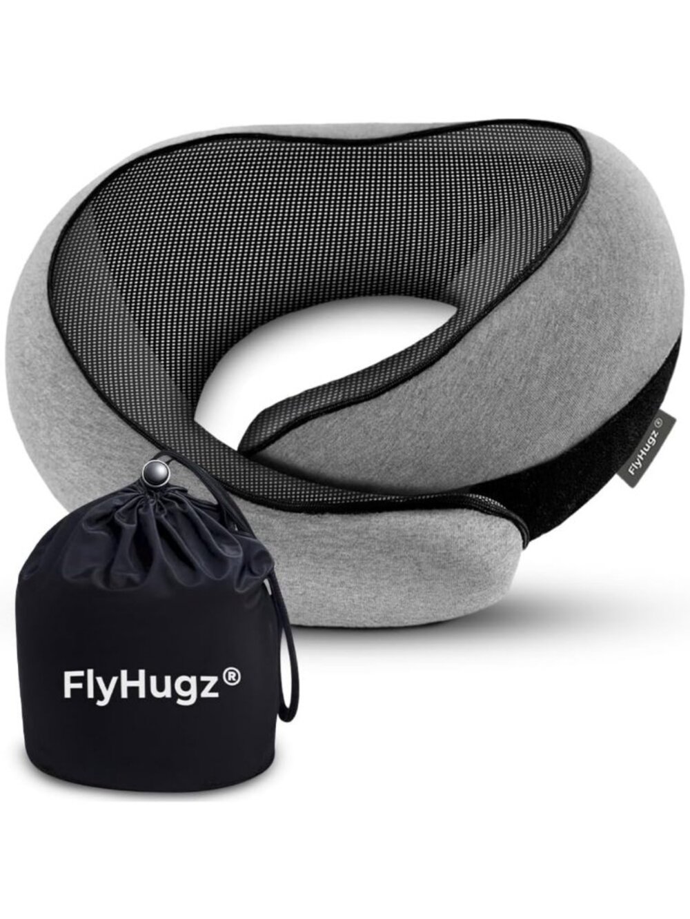 Cozy Memory Foam Neck Travel Pillow - Gray, Ultimate Comfort for Travel
